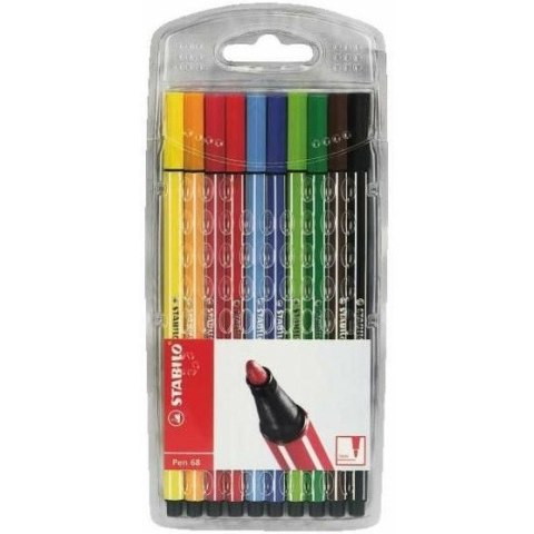 FLAMASTER STABILO PEN 68 10 KOLORÓW