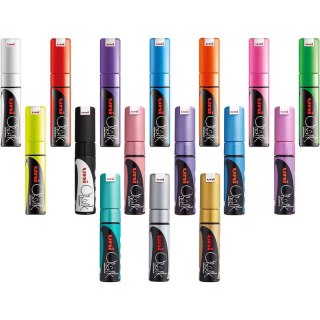 Marker kredowy Uni PWE-8K metalik zielony