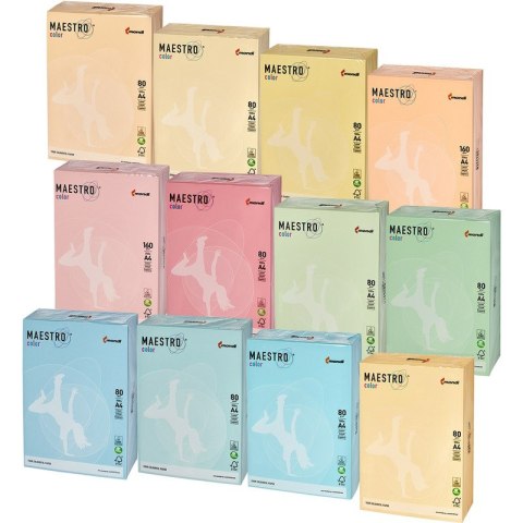 PAPIER MAESTRO COLOR A4/80g PASTEL ŁOSOSIOWY (500)