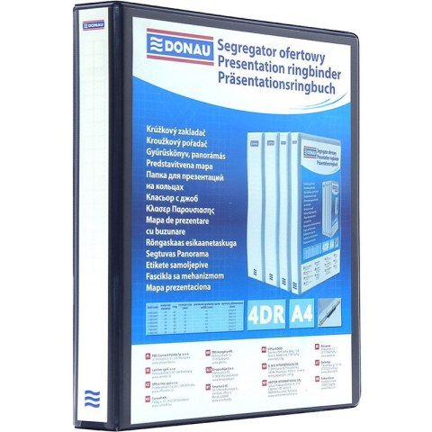 Segregator ofertowy Donau A4/65mm 4R czarny