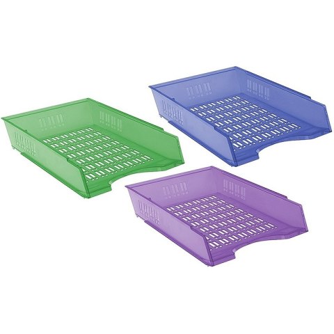 Szufladka na biurko DONAU, 370x256x70mm, ażurowa,