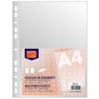 KOSZULKI MyOFFICE A4/40µm GROSZKOWE (100)