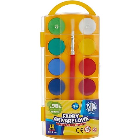 Farby akwarelowe Astra 12 kolorów