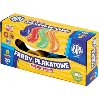 Farby plakatowe Astra 20ml x8 kolorów