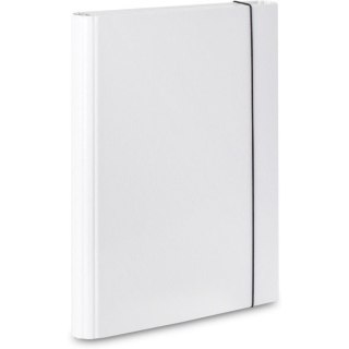 TECZKA SKRZYDŁOWA Z GUMKĄ A4 40mm BIAŁA
