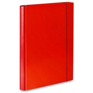 TECZKA SKRZYDŁOWA Z GUMKĄ A4 40mm CZERWONA