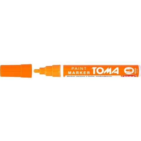 Marker olejowy grubość 2.5mm pomarańczowy TO-440 TOMA Marker olejowy grubość 2.5mm pomarańczowy TO-440 TOMA