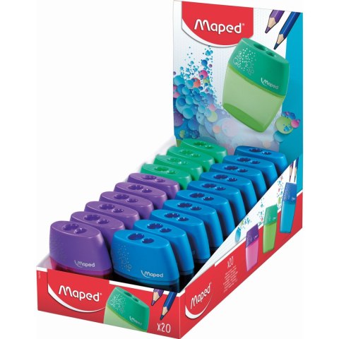 Temperówka MAPED Shaker 2 z 2 otworami 534755 Temperówka MAPED Shaker 2 z 2 otworami 534755