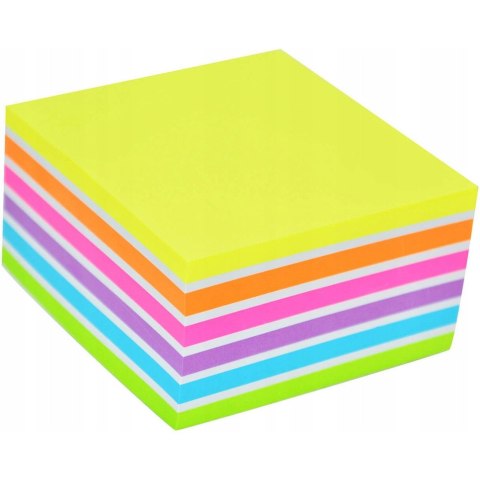Bloczek STICK"N 76x76mm 400k mix neonowy 6 kolorów 21539 Bloczek STICK"N 76x76mm 400k mix neonowy 6 kolorów 21539