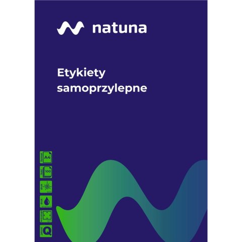 Etykieta samoprzylepna NATUNA A4 (100ark) 105x74mm (8etyk/ark) Etykieta samoprzylepna NATUNA A4 (100ark) 105x74mm (8etyk/ark)