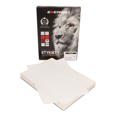 Etykiety A4 białe (100ark) 210x148mm nr.030 EMERSON eta4210x148 Etykiety A4 białe (100ark) 210x148mm nr.030 EMERSON eta4210x148