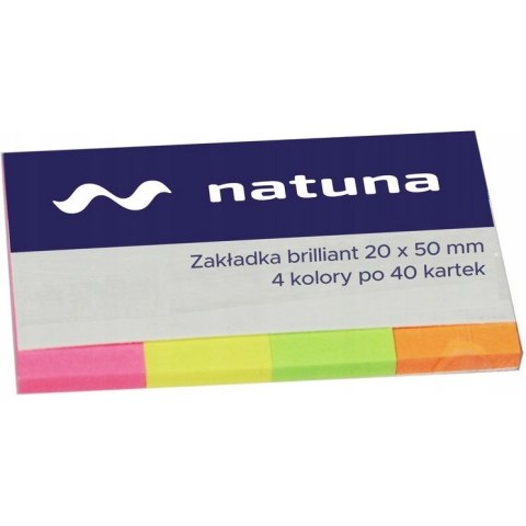 Zakładka indeksująca 20x50mm 4x40k brilliant NATUNA (NSP20/50/D) Zakładka indeksująca 20x50mm 4x40k brilliant NATUNA (NSP20/50/D)