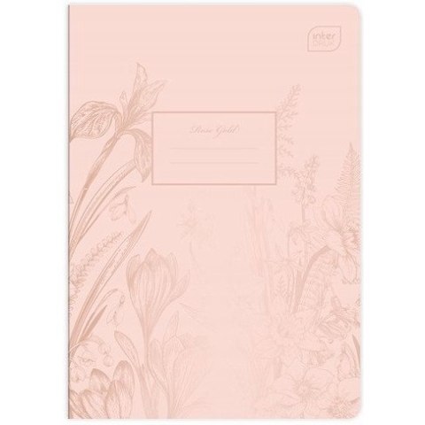 Zeszyt A5 80k kratka 70g METALLIC ROSE GOLD INTERDRUK Zeszyt A5 80k kratka 70g METALLIC ROSE GOLD INTERDRUK