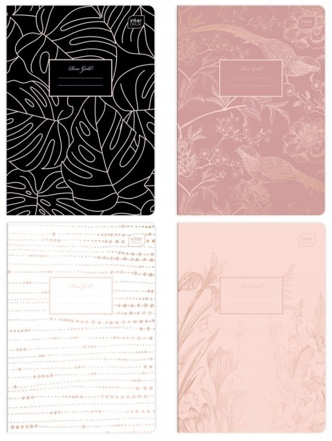 Zeszyt A5 80k kratka 70g METALLIC ROSE GOLD INTERDRUK Zeszyt A5 80k kratka 70g METALLIC ROSE GOLD INTERDRUK