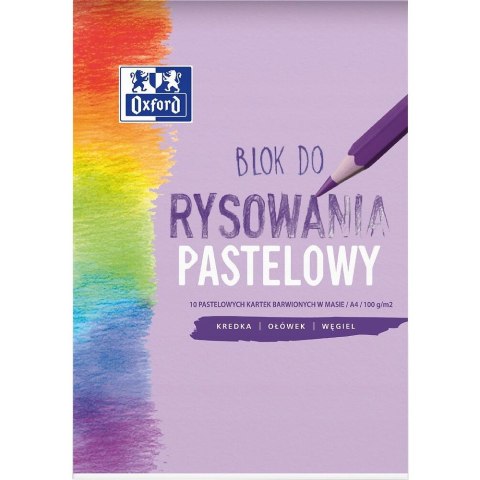 Blok rysunkowy A4 10k 100g pastelowy 400166081 OXFORD Blok rysunkowy A4 10k 100g pastelowy 400166081 OXFORD