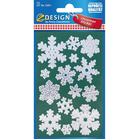 Naklejki Z-Design - srebrne śnieżki 52813 AVERY ZWECKFORM Naklejki Z-Design - srebrne śnieżki 52813 AVERY ZWECKFORM