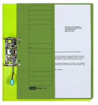 Skoroszyt oczkowy 1/2 A4 21451GN zielony 100551879 ELBA