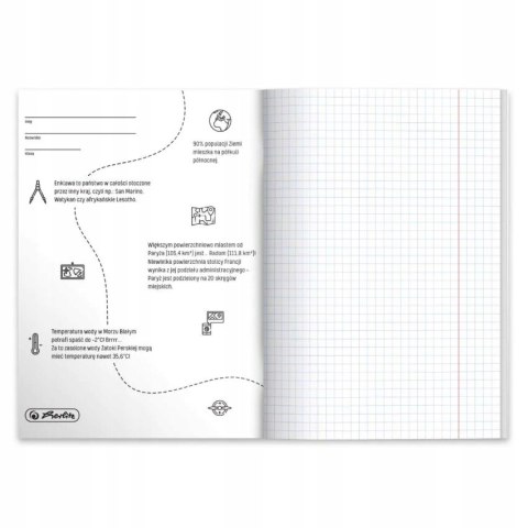 Zeszyt A5 60k kratka GEOGRAFIA 9577354 HERLITZ Zeszyt A5 60k kratka GEOGRAFIA 9577354 HERLITZ