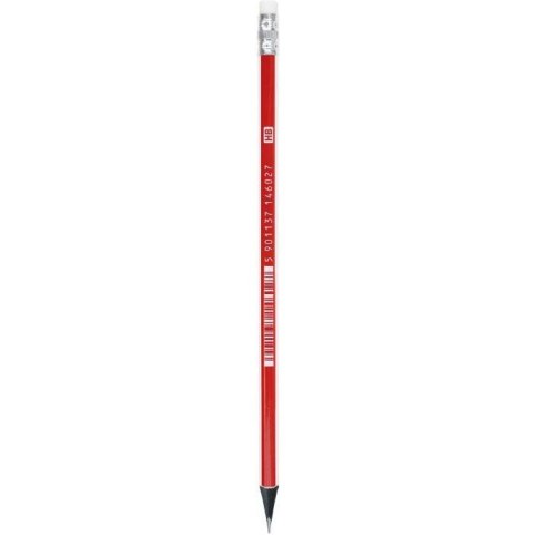 Ołówek grafitowy czarne drewno z gumką HB 206120014 ASTRA Ołówek grafitowy czarne drewno z gumką HB 206120014 ASTRA