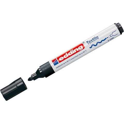 Marker do tkanin 4500 czarny 3mm 4500/001/C EDDING Marker do tkanin 4500 czarny 3mm 4500/001/C EDDING