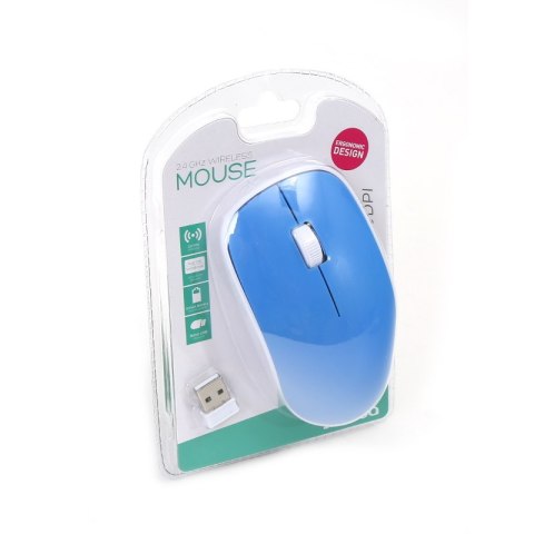 Mysz OMEGA bezprzewodowa optyczna 1200dpi USB niebieska (42862) Mysz OMEGA bezprzewodowa optyczna 1200dpi USB niebieska (42862)