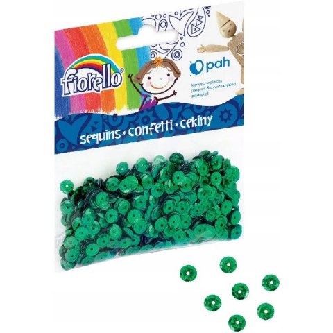 Cekiny konfetti FIORELLO GR-C14-6G kółka zielone 170-2514 Cekiny konfetti FIORELLO GR-C14-6G kółka zielone 170-2514