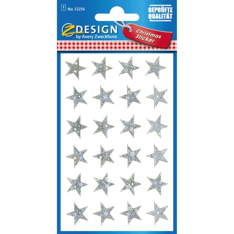 Naklejki Z-Design foliowe - srebrne gwiazdy 52256 AVERY ZWECKFORM Naklejki Z-Design foliowe - srebrne gwiazdy 52256 AVERY ZWECKFORM