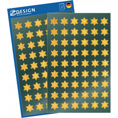 Naklejki Z-Design - złote gwiazdy 52802 AVERY ZWECKFORM Naklejki Z-Design - złote gwiazdy 52802 AVERY ZWECKFORM