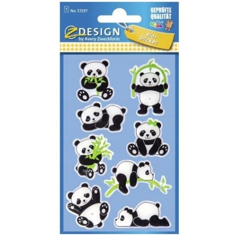 Naklejki dla dzieci 3D PANDY 57297 Z-DESIGN AVERY ZWECKFORM Naklejki dla dzieci 3D PANDY 57297 Z-DESIGN AVERY ZWECKFORM