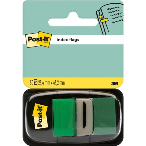 Zakładki indeksujące POST-IT 25x43mm zielone 680-3 50sztuk 3M Zakładki indeksujące POST-IT 25x43mm zielone 680-3 50sztuk 3M