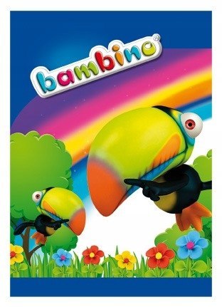 Zeszyt A5 16k 3linia kolorowa laminowany BAMBINO Zeszyt A5 16k 3linia kolorowa laminowany BAMBINO