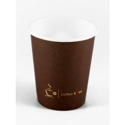Kubek papierowy 150ml z nadrukiem COFFEE 4 YOU (100) 70mm 221.507b Kubek papierowy 150ml z nadrukiem COFFEE 4 YOU (100) 70mm 221.507b