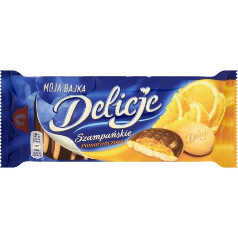 Ciastka DELICJE Szampańskie 147g pomarańcza Ciastka DELICJE Szampańskie 147g pomarańcza
