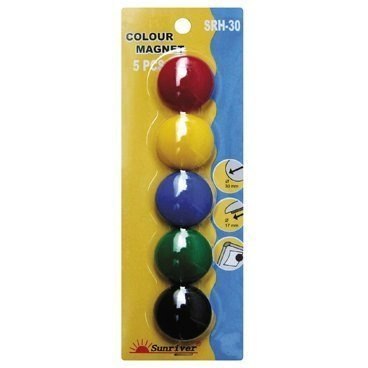 Magnesy ARGO kolorowe WF-30 opakowanie 5sztuk SRH-30 Magnesy ARGO kolorowe WF-30 opakowanie 5sztuk SRH-30