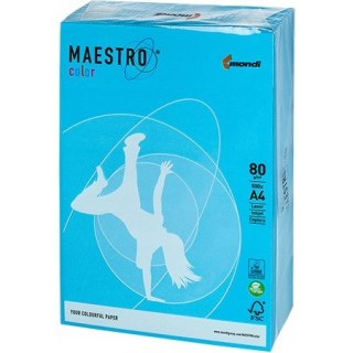 Papier ksero A4 80g MAESTRO COLOR AB48 Intensywny Błękitny, 500 arkuszy