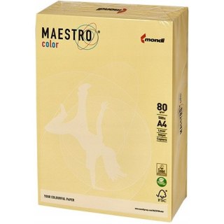 Papier ksero A4 80g MAESTRO COLOR YE23 Pastelowy Żółty/Beż Piaskowy, 500 arkuszy