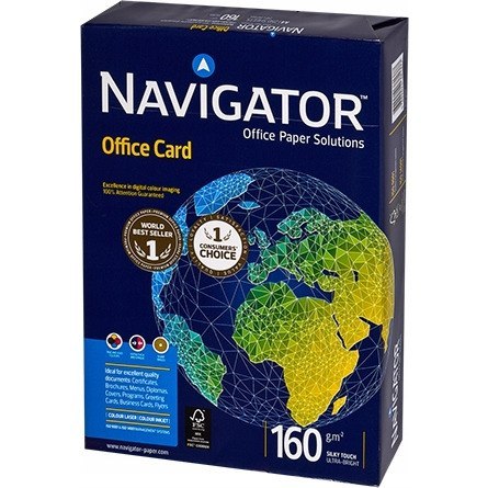 Papier ksero NAVIGATOR OFFICE CARD A4 160g – wysoka białość 169 CIE, idealny do certyfikatów. Papier ksero NAVIGATOR OFFICE CARD A4 160g – wysoka białość 169 CIE, idealny do certyfikatów.
