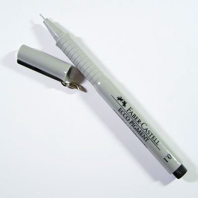 Cienkopis ECCO PIGMENT 0.8mm czarny 166899 FC FABER-CASTELL Cienkopis ECCO PIGMENT 0.8mm czarny 166899 FC FABER-CASTELL