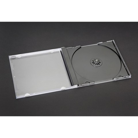 Pudełko na płytę CD jewel 10,4mm czarna taca (10szt) NATUNA (56928)