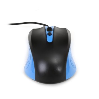 Mysz OMEGA optyczna 1600dpi USB czarno-niebieska (41787)