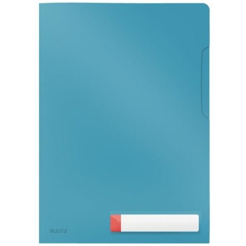 Folder A4 z kieszonką na etykietę, niebieski 47080061 LEITZ Folder A4 z kieszonką na etykietę, niebieski 47080061 LEITZ