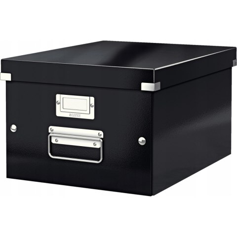 Pudełko do przechowywania Click&Store A4 WOW czarne 200x281x370mm 60440095 LEITZ Pudełko do przechowywania Click&Store A4 WOW czarne 200x281x370mm 60440095 LEITZ