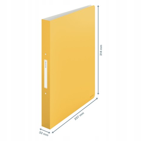 Segregator 2ringowy Leitz Cosy, żółty 42380019 Segregator 2ringowy Leitz Cosy, żółty 42380019