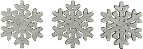 Dekoracje drewniane ŚNIEŻYNKI 30x30mm, 10szt 486034 TITANUM Dekoracje drewniane ŚNIEŻYNKI 30x30mm, 10szt 486034 TITANUM