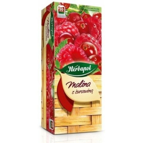 Herbata HERBAPOL owocowo-ziołowa (20 tb) Malina z Żurawiną HERBACIANY OGRÓD Herbata HERBAPOL owocowo-ziołowa (20 tb) Malina z Żurawiną HERBACIANY OGRÓD