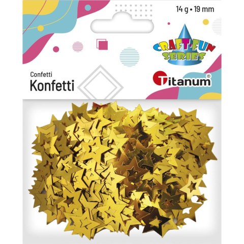 Konfetti gwiazdki 14g złote 284809 TITANUM Konfetti gwiazdki 14g złote 284809 TITANUM
