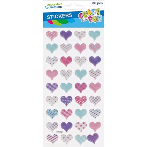 Naklejki Puffy SERCA 36szt 545809 CRAFT WITH FUN Naklejki Puffy SERCA 36szt 545809 CRAFT WITH FUN