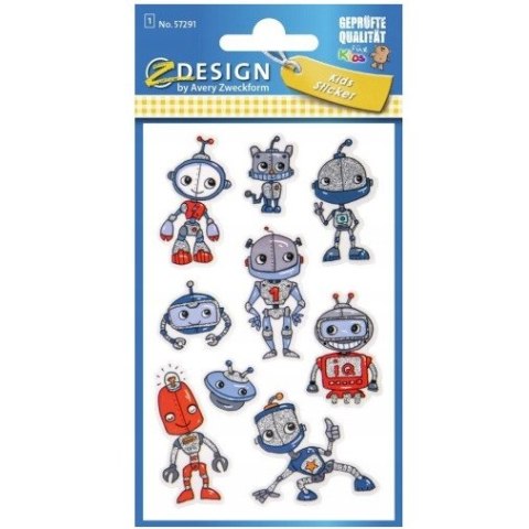 Naklejki dla dzieci ROBOTY 57291 Z-DESIGN AVERY ZWECKFORM Naklejki dla dzieci ROBOTY 57291 Z-DESIGN AVERY ZWECKFORM