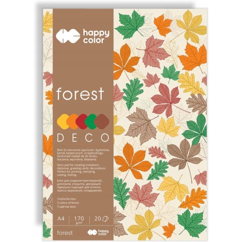 Blok A4 20k 170g 5 kolorów DECO AUTUMN HA 3817 2030-130 HAPPY COLOR Blok A4 20k 170g 5 kolorów DECO AUTUMN HA 3817 2030-130 HAPPY COLOR