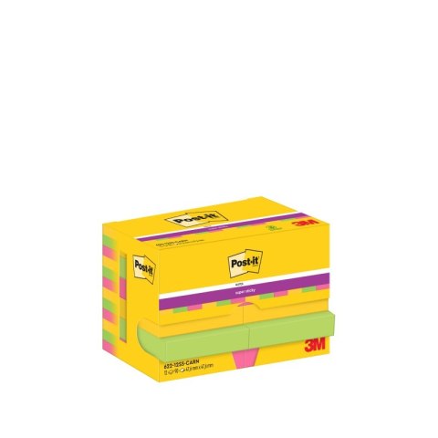 Bloczki samoprzylepne POST-IT Super Sticky, 47,6 x47,6mm 12x90kart. CARNIVAL 3M4064035065744 Bloczki samoprzylepne POST-IT Super Sticky, 47,6 x47,6mm 12x90kart. CARNIVAL 3M4064035065744